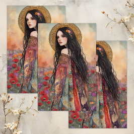 LENTE GODIN ONTKOPPELEN WEEFSEL PAPIER