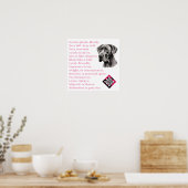 Lente Great Dane Poster (Keuken)