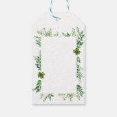 Lente Groen Blad Kruid Dank Je Cadeaulabel (Achterkant)