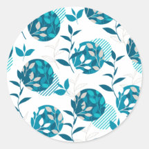 Lente Groen Bladgroen en bladeren Modern Patroon