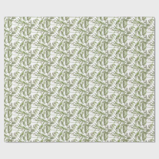 lente groen cadeaupapier (Vlak)