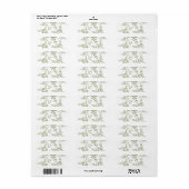 lente groen etiket (Full Sheet)