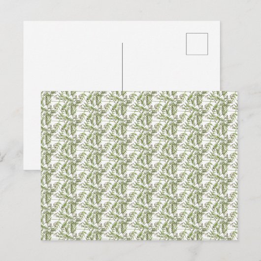 lente groen feestdagenkaart (Voorkant / Achterkant)