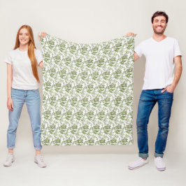 lente groen fleece deken