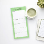Lente Groen Minimale Eenvoudige Kruidenier Winkell Magnetisch Notitieblok<br><div class="desc">Schrijf uw boodschappenlijst op deze magnetische notitieblok voor een eenvoudige manier om uw route door de winkel te plannen tijdens het winkelen. De magnetische achterkant plakt op uw koelkast, metalen pantry deur of whiteboard commandocentrum. De eenvoudige, moderne lay-out in frisse, bleke lentegroen, zwart en wit met sans serif lettertypen zal...</div>