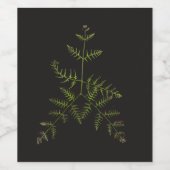 lente groen wijn etiket (Enkel label)