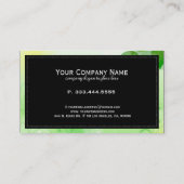 Lente groene achtergrond met vlinder 2 visitekaartje (Achterkant)