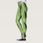 lente groene bladeren leggings (Links)