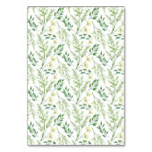 Lente Groene Botanische Kruiden Bruiloft Receptie Kaart (Achterkant)