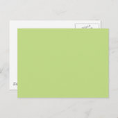 Lente groene kleur Klaar om aan te passen Briefkaart (Voorkant / Achterkant)
