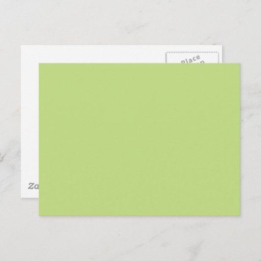 Lente groene kleur Klaar om aan te passen Briefkaart (Voorkant / Achterkant)