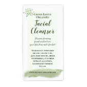 Lente groene Lotus DIY Beauty Product Label (Voorkant)