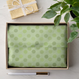 lente groene polka stippen tissuepapier