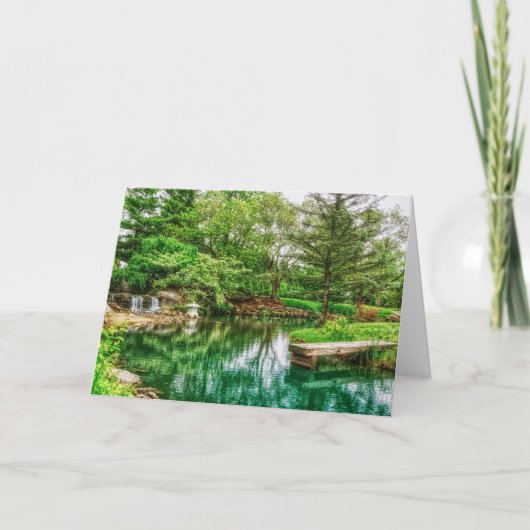 Lente groene reflecties kaart (Voorkant)