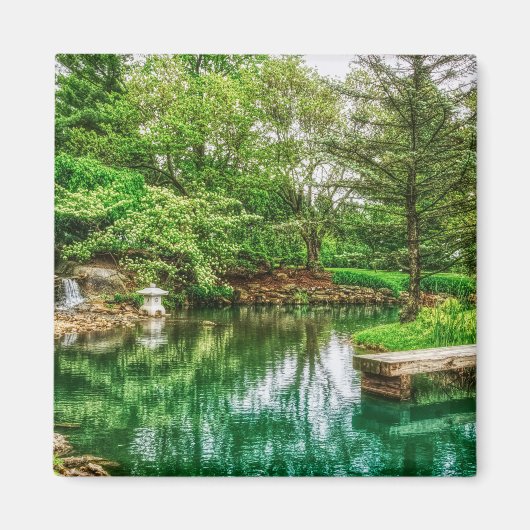 Lente groene reflecties magneet (Voorkant)