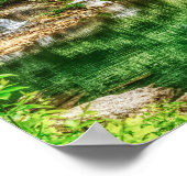 Lente groene reflecties poster (Hoek)