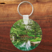 Lente groene reflecties sleutelhanger (Voorkant)