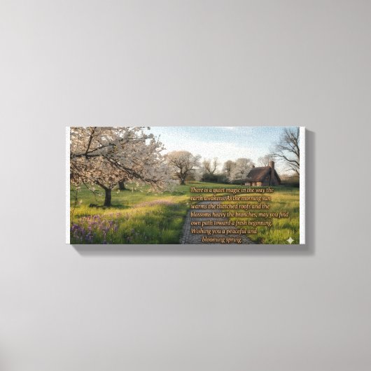 Lente groet  canvas afdruk (Voorkant)