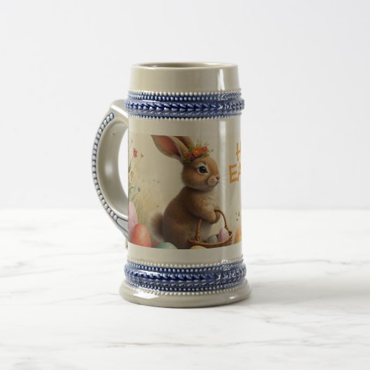 Lente groeten van de paashaas bierpul (Voorkant links)