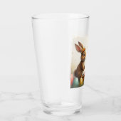 Lente groeten van de paashaas glas (Rechts)