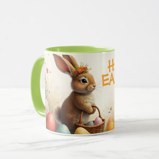 Lente groeten van de paashaas mok (Voorkant links)