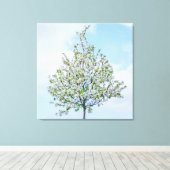 Lente - Happy Easter Canvas Afdruk (Insitu (Houten vloer))