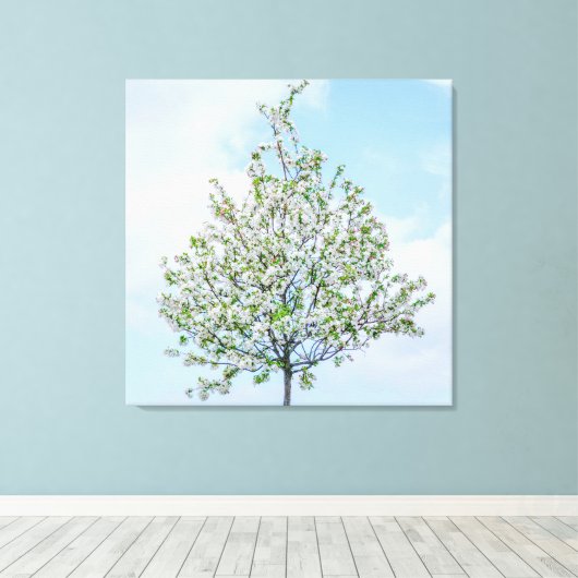 Lente - Happy Easter Canvas Afdruk (Insitu (Houten vloer))