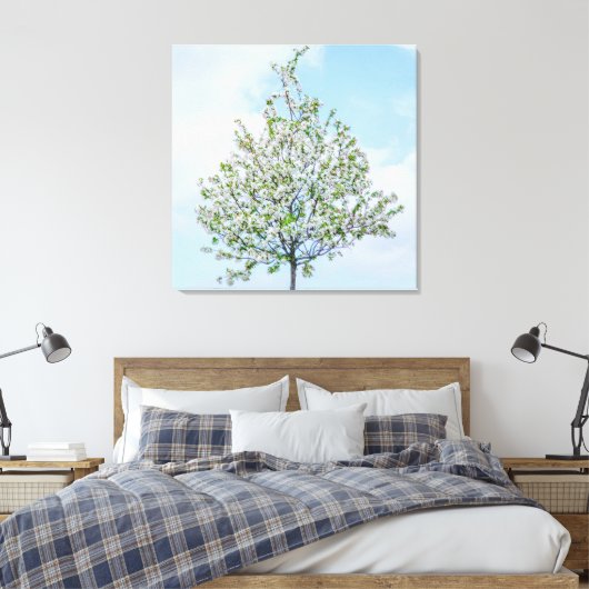 Lente - Happy Easter Canvas Afdruk (Insitu (Slaapkamer))