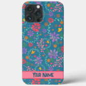 Lente Hart Bloemen Patroon Inspirativiteit Case-Mate iPhone Case (Achterkant)