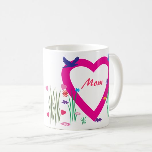 Lente, hart, liefdesMoederdag Koffiemok (Voorkant rechts)