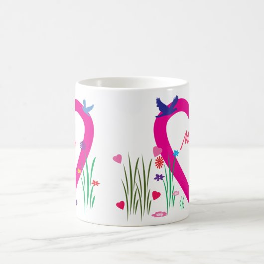 Lente, hart, liefdesMoederdag Koffiemok (Center)