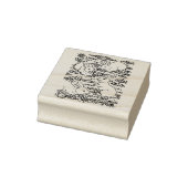 LENTE HAZEN, PAASEIEREN, KONIJNTJES IN WEIDE Leuk Rubberstempel (Stempel)