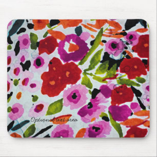 Lente helder bloemen bloemrijk elegant aquarel muismat