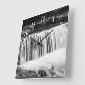 Lente Herfsten bij Hodgson Grayscale wandklok (Hoek)