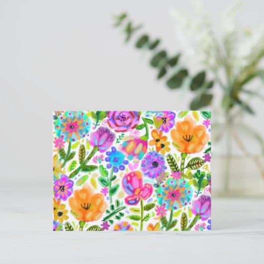 Lente het hele jaar briefkaart (Staand voorkant)
