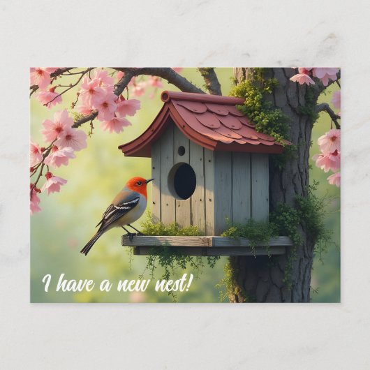 Lente Huishoudelijke Adreswijziging Briefkaart (Voorkant)