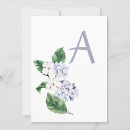 Lente HYRDANGEA met aanpasbare letter Kaart