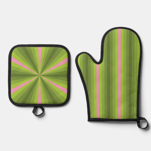 Lente-illusie Ovenwant & Pannenlap Set (Voorkant)