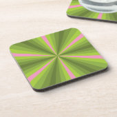 Lente Illusie Vierkant Coaster Onderzetter (Linkerzijde)