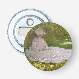 Lente, Impressionistisch Portret, Claude Monet Button Flesopener