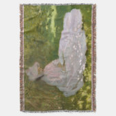 Lente, Impressionistisch Portret, Claude Monet Deken (Voorkant Verticaal)