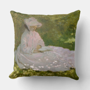 Lente, Impressionistisch Portret, Claude Monet Kussen