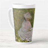 Lente, Impressionistisch Portret, Claude Monet Latte Mok (Linkerhoek)