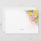 Lente in bloei kaart (Achterkant)