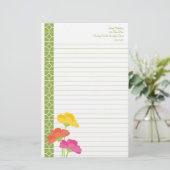 Lente in Bloom Briefpapier (Staand voorkant)