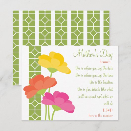 Lente in Bloom Kaart (Voorkant / Achterkant)