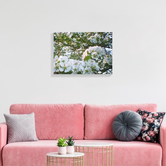 Lente in bloom Stretched Canvas Print (Insitu (Woonkamer))