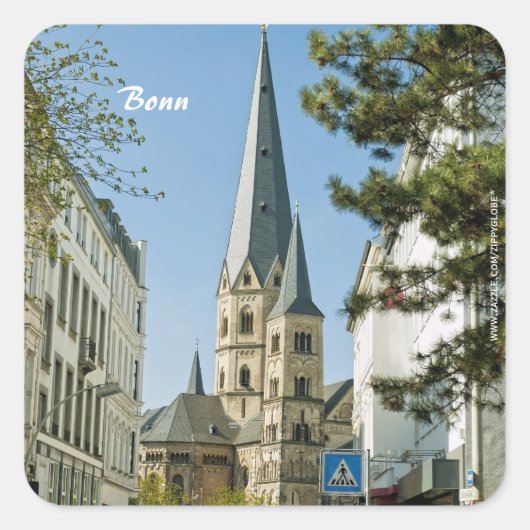Lente in Bonn Vierkante Sticker (Voorkant)