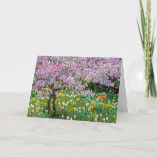 Lente in Claude Monets tuin Bedankkaart