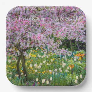 Lente in Claude Monets tuin Papieren Bordje